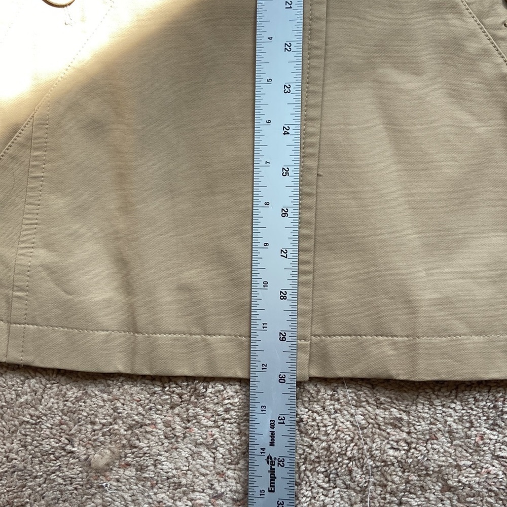 Ann Taylor Loft Women’s Trench Rain Coat Beige Size M Water resistant. Fall Coat - Picture 15 of 17